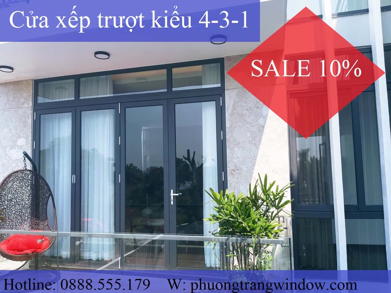 Mẫu cửa nhôm xếp trượt đẹp Mẫu cửa nhôm xếp trượt đẹp