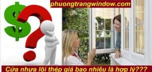 cửa nhựa lõi thép giá bao nhiêu 1M2