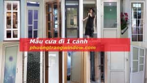 Mẫu cửa nhựa lõi thép đẹp 1 cánh