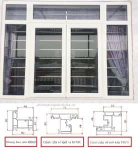 cửa sổ nhựa lõi thép