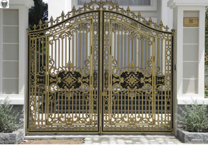 cổng hợp kim nhôm đúc