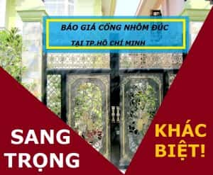 báo giá cổng nhôm đúc