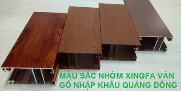 Cửa nhôm Xingfa vân gỗ - giá rẻ - nhập khẩu | Phương Trang Window