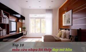 mẫu cửa nhựa lõi thép phòng ngủ đẹp