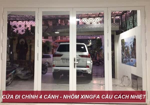 Cửa nhôm xingfa 4 cánh đẹp 
