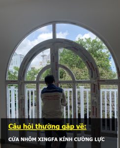 Cửa nhôm xingfa kính cường lực
