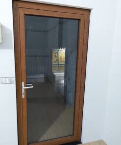 cửa nhôm xingfa vân gỗ 1 cánh