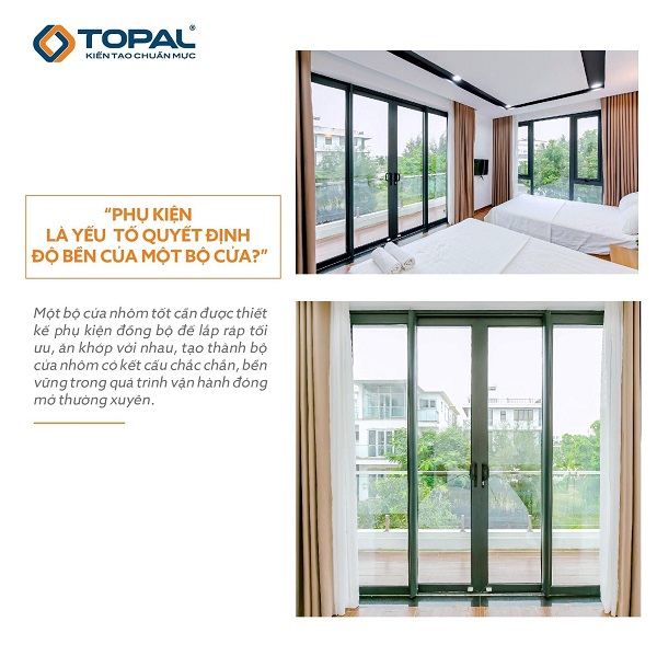 phụ kiện cửa nhôm topal