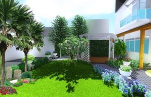 thiết kế sân vườn đẹp
