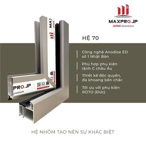 Cửa Nhôm Maxpro Báo giá nhôm Maxpro JP Nhật Bản