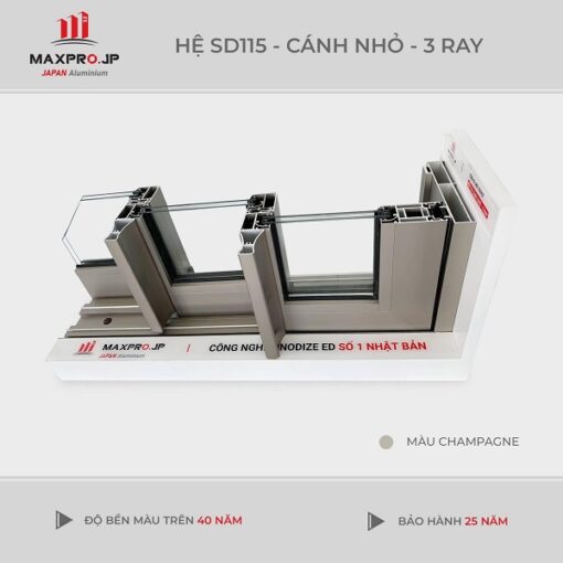 Cửa Nhôm Maxpro Báo giá nhôm Maxpro JP Nhật Bản