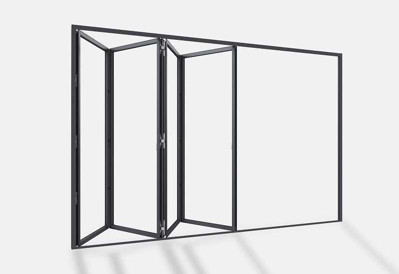Cửa nhôm slim xếp trượt kogen 50