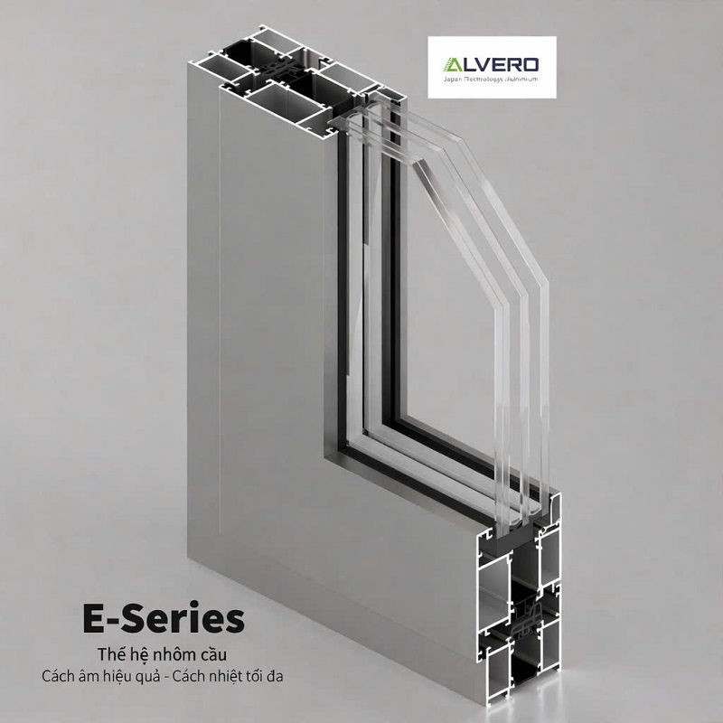 Cửa nhôm cầu cách nhiệt Alvero